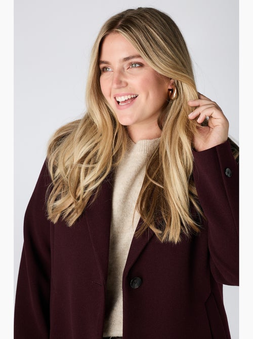 Ms mode manteau court à boutons - Kiabi
