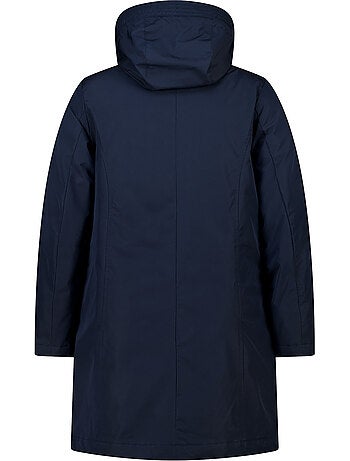Ms mode manteau long doublé avec capuche