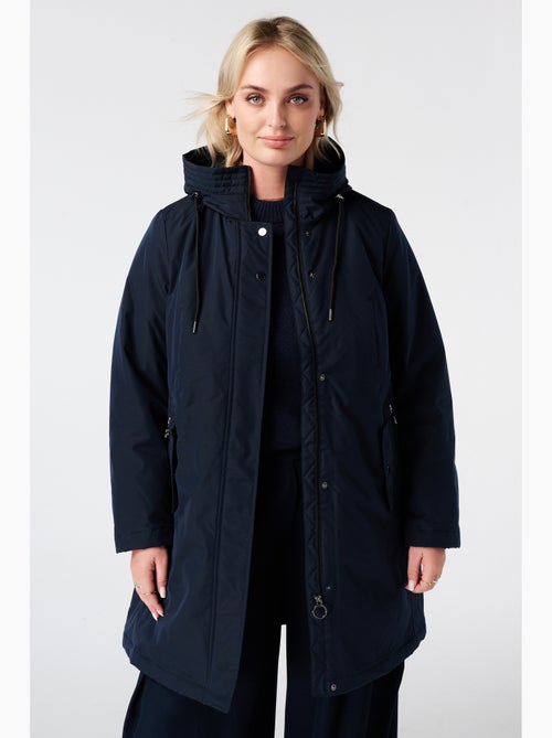 Ms mode manteau long doublé avec capuche - Kiabi