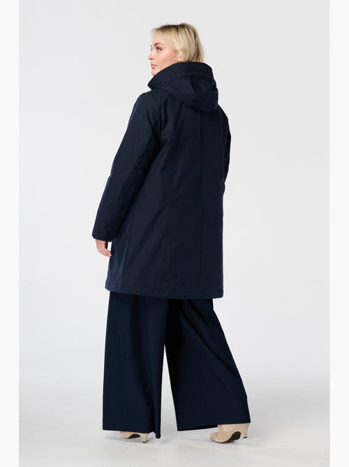 Ms mode manteau long doublé avec capuche - Kiabi