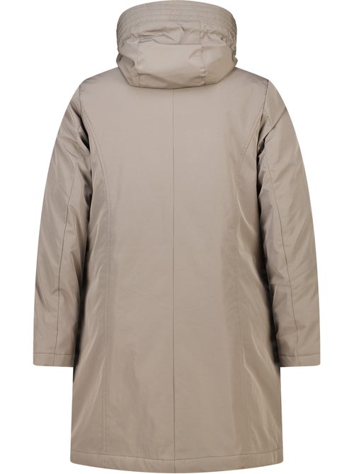 Ms mode manteau long doublé avec capuche - Kiabi