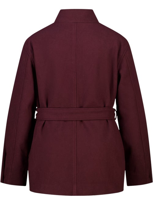 Ms mode manteau mi long avec col montant - Kiabi