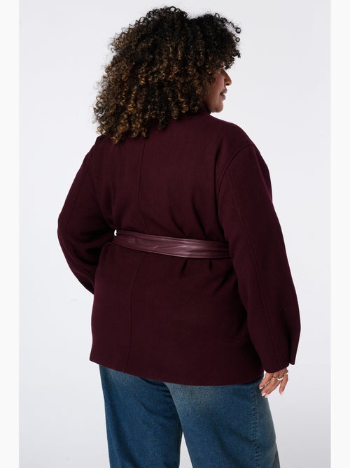 Ms mode manteau mi long avec col montant - Kiabi