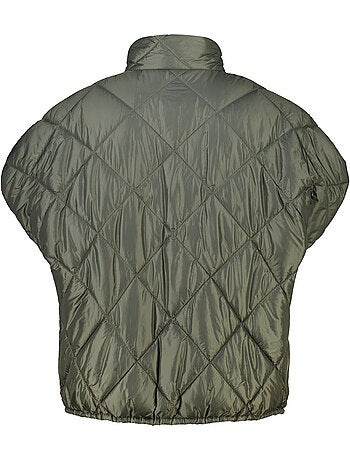 Ms mode manteaux bodywarmer matelassée réversible