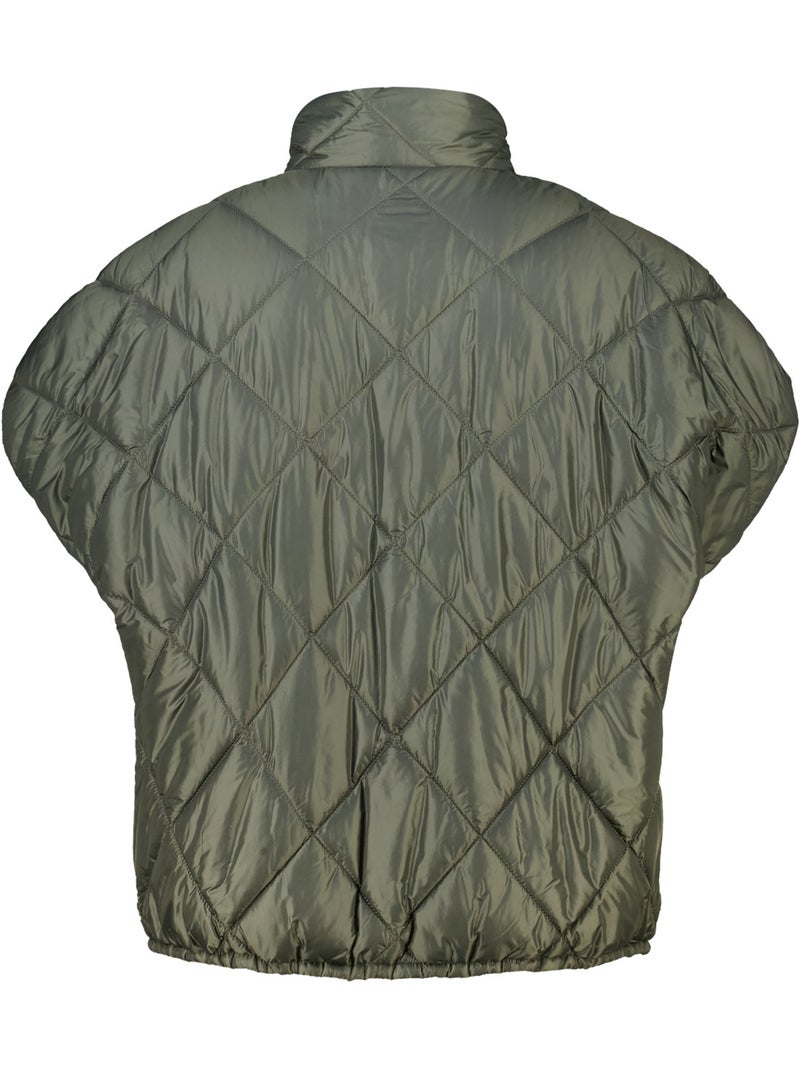 Ms mode manteaux bodywarmer matelassée réversible Kaki - Kiabi