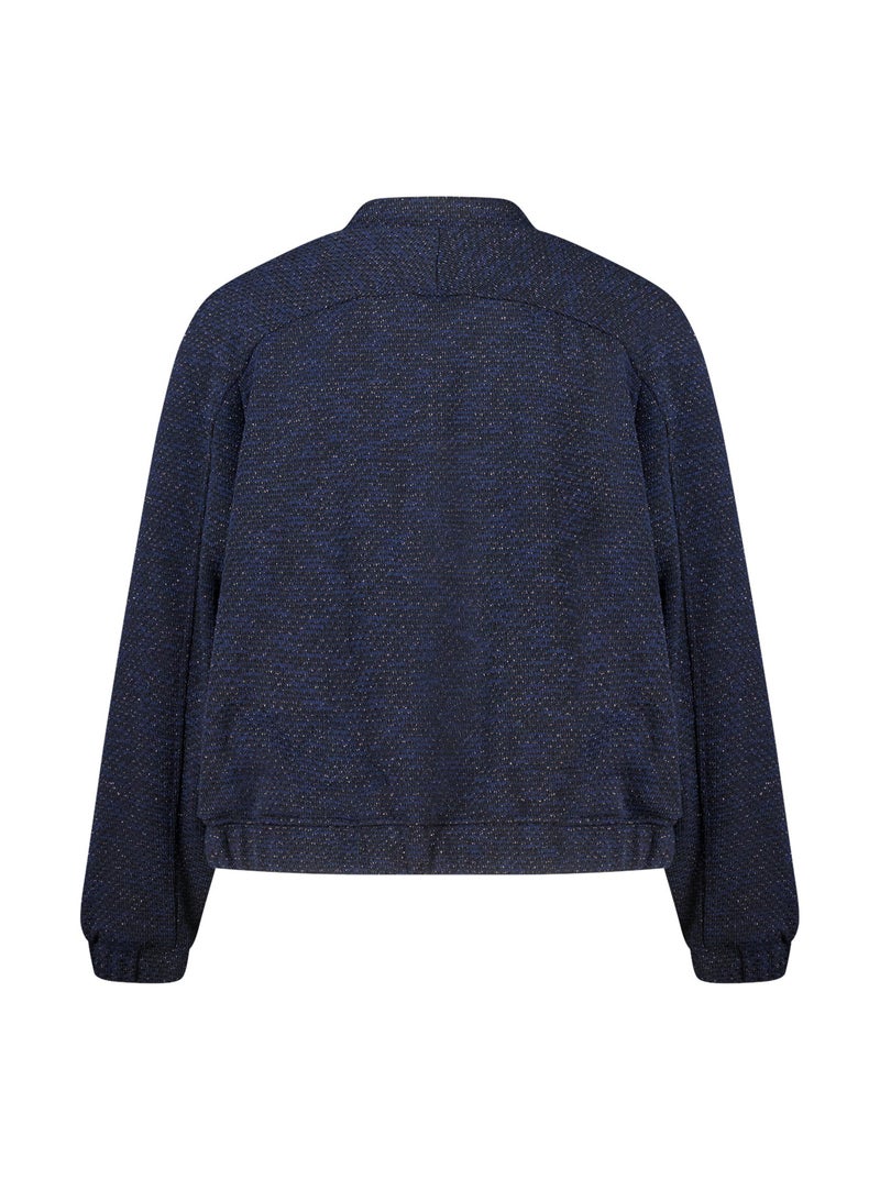 MS MODE Manteaux Bomber avec lurex Bleu marine - Kiabi