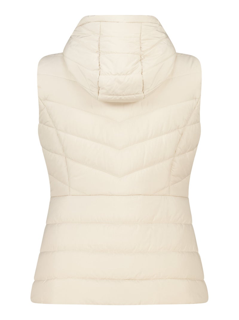 MS MODE Manteaux Gilet matelassé avec capuche Blanc cassé - Kiabi
