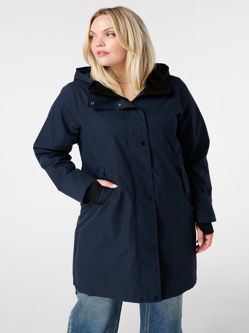MS MODE Manteaux Imperméable Bleu Bleu - Kiabi
