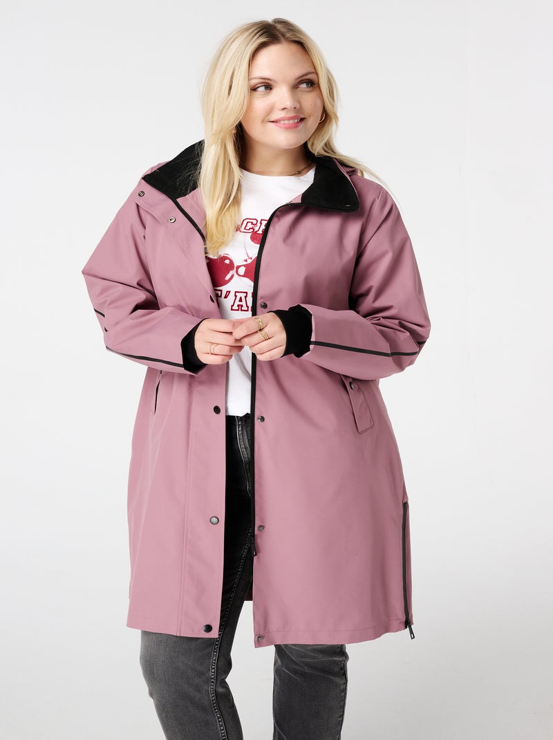 MS MODE Manteaux Imperméable Mauve - Kiabi