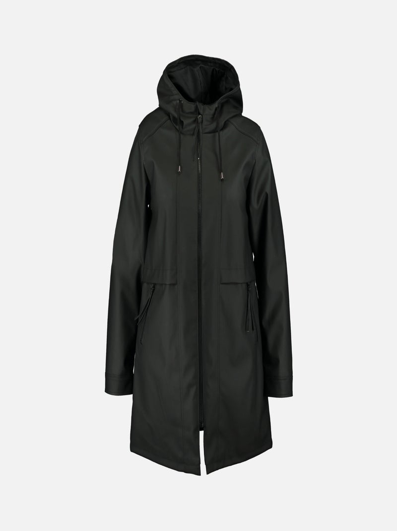 MS MODE Manteaux Imperméable Noir - Kiabi