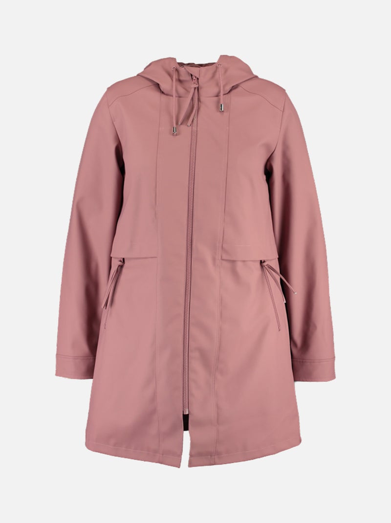 MS MODE Manteaux Imperméable Rose - Kiabi