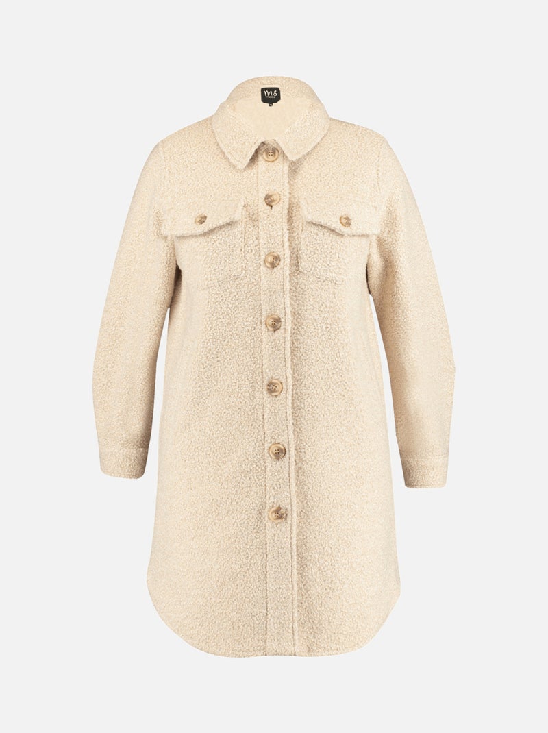 MS MODE Manteaux Longue veste-chemise Beige sable - Kiabi