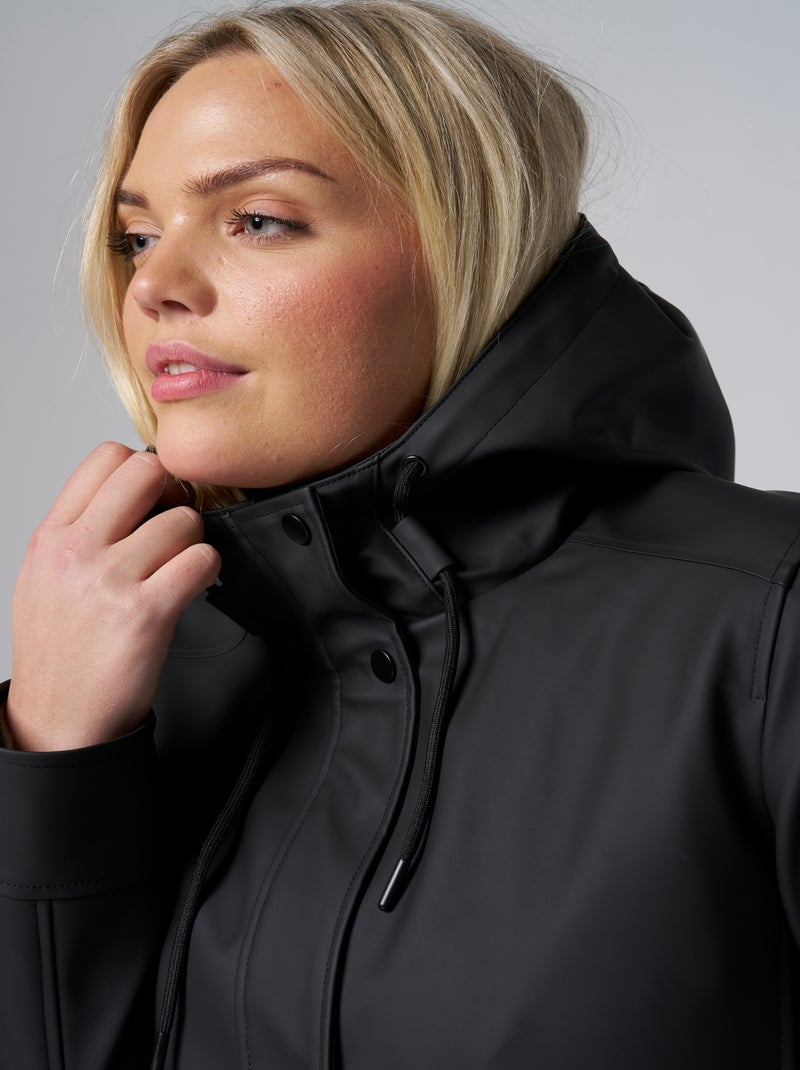 MS MODE Manteaux Mackintosh avec capuche Noir - Kiabi