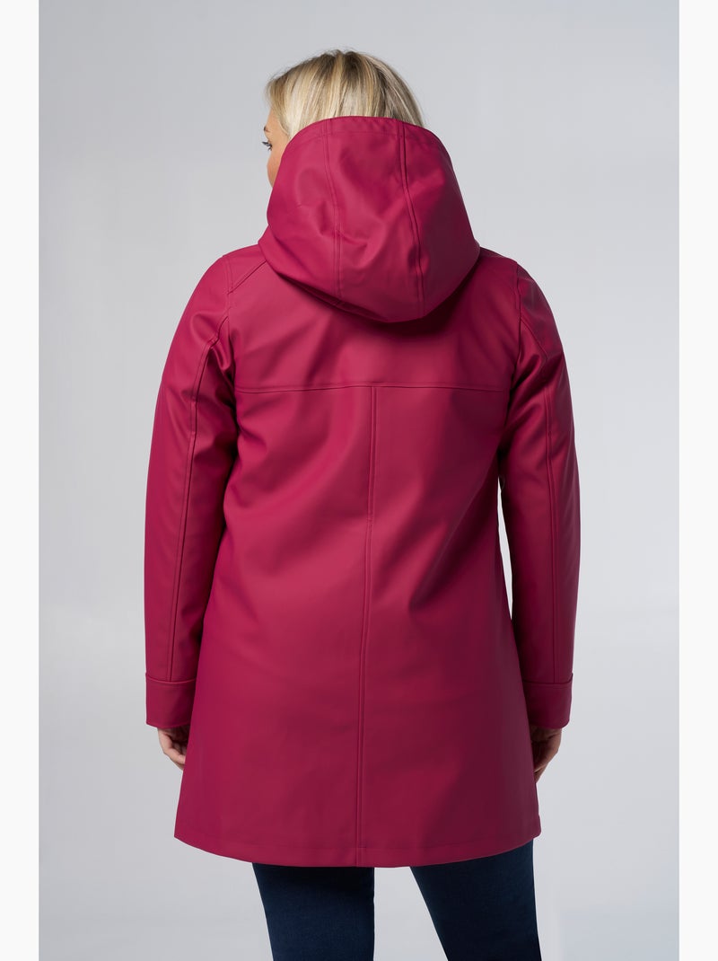 Ms Mode Manteaux mackintosh avec capuche Rouge bordeaux - Kiabi