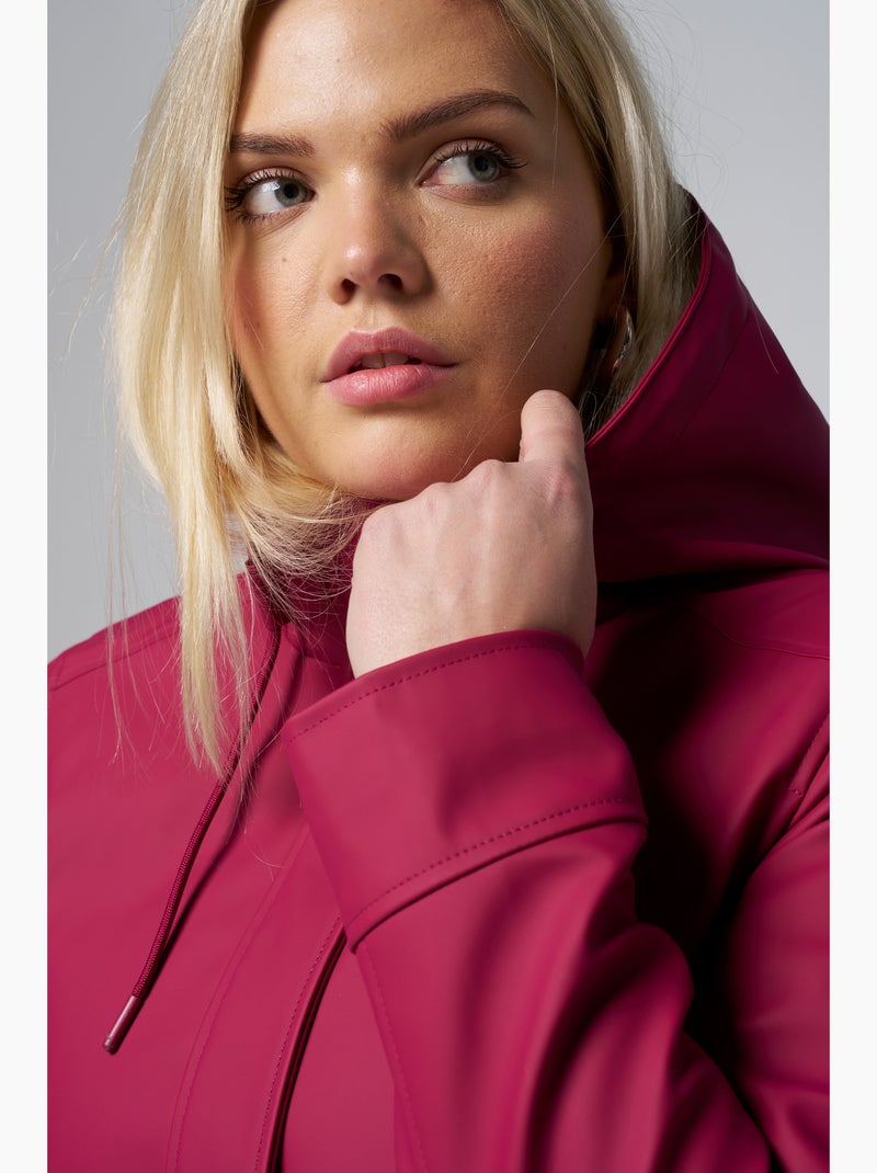 Ms Mode Manteaux mackintosh avec capuche Rouge bordeaux - Kiabi