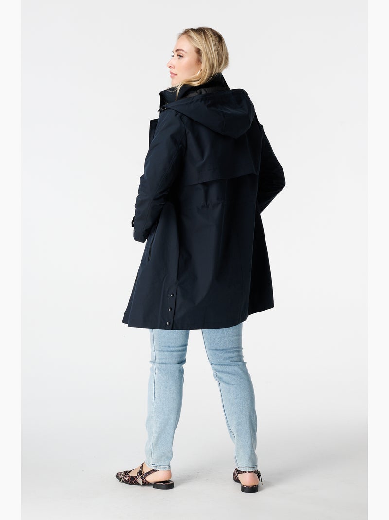 MS MODE Manteaux Manteau déperlant Bleu Bleu - Kiabi