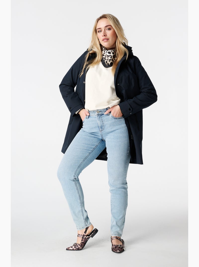 MS MODE Manteaux Manteau déperlant Bleu Bleu - Kiabi