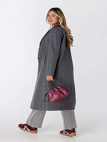 MS MODE Manteaux Manteau long avec fermeture à boutons