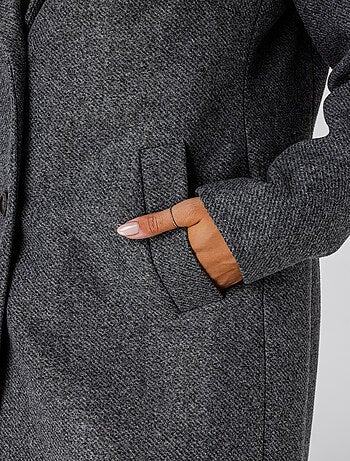 MS MODE Manteaux Manteau long avec fermeture à boutons