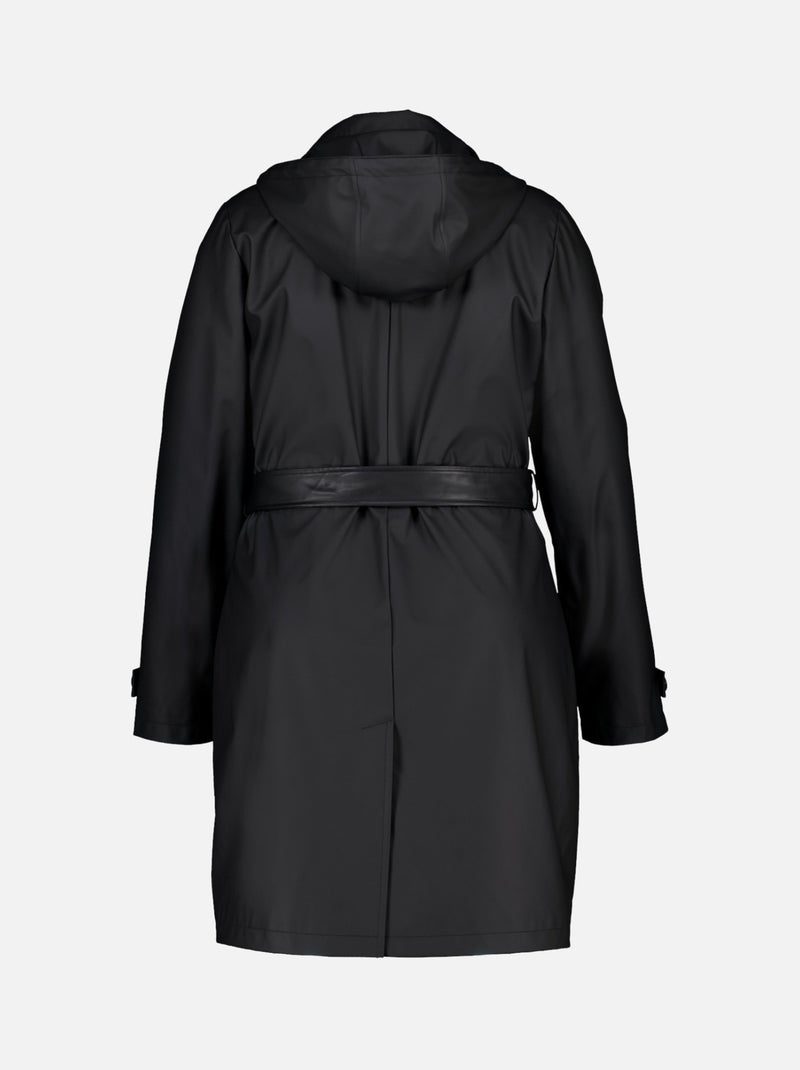 MS MODE Manteaux Trench imperméable Noir - Kiabi