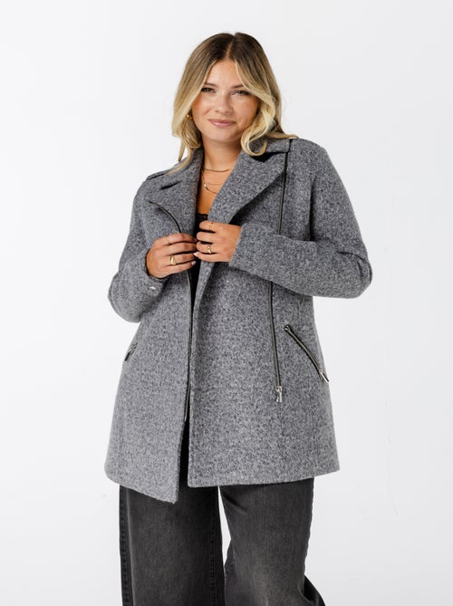 MS MODE Manteaux Veste à fermeture éclair - Kiabi