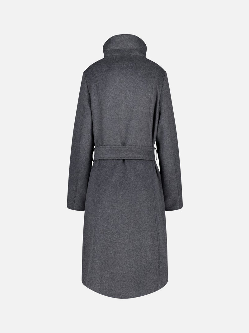 MS MODE Manteaux Veste avec ceinture gris anthracite - Kiabi