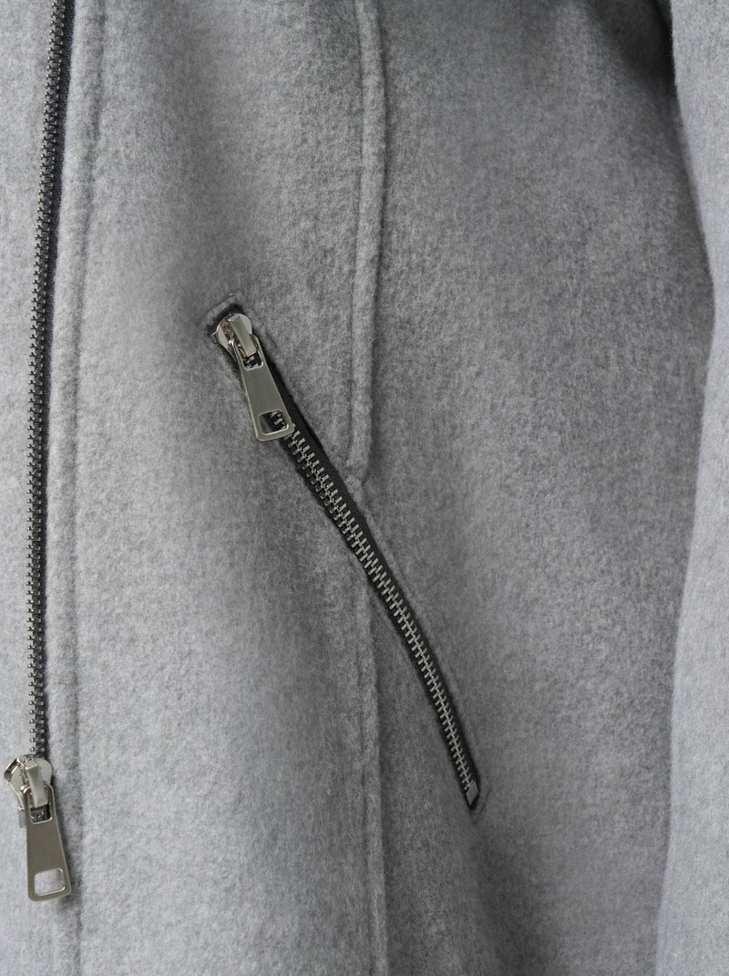 MS MODE Manteaux Veste avec détails argentés Gris - Kiabi