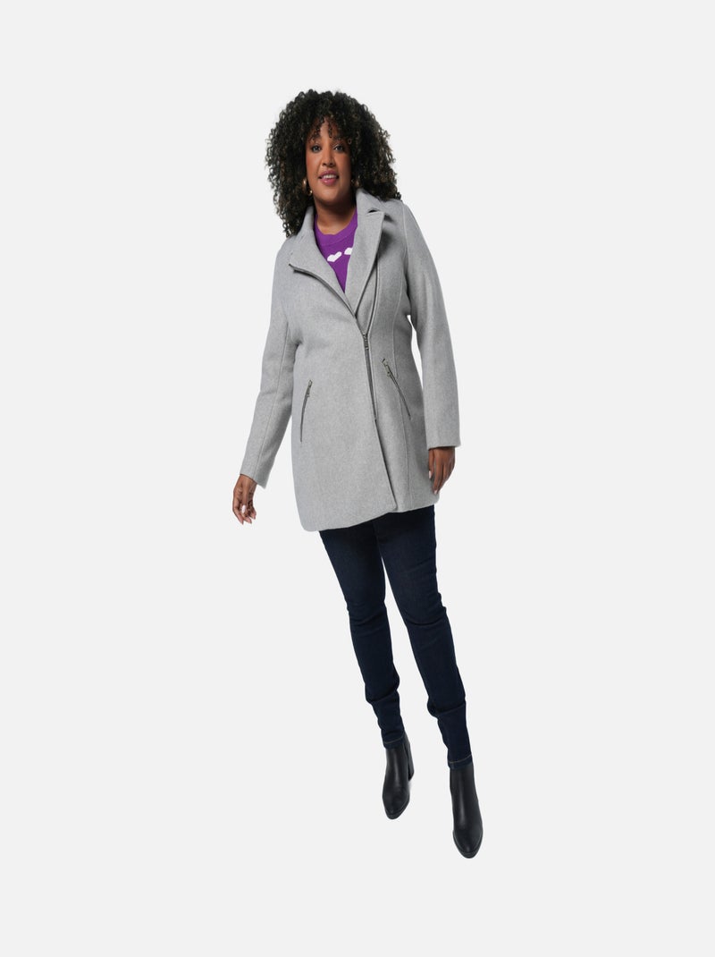 MS MODE Manteaux Veste avec détails argentés Gris - Kiabi