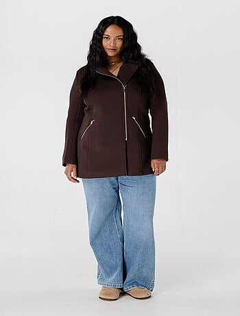 MS MODE Manteaux Veste avec fermeture éclair
