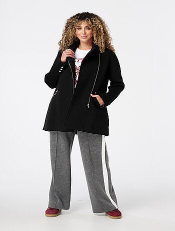 MS MODE Manteaux Veste avec fermeture éclair