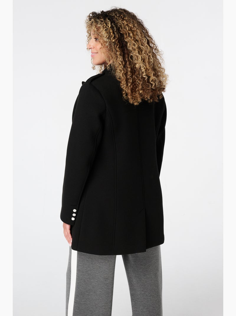 MS MODE Manteaux Veste avec fermeture éclair Noir - Kiabi