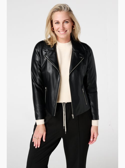 MS MODE Manteaux Veste biker en similicuir - Kiabi