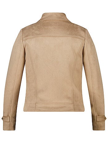 MS MODE Manteaux Veste biker en suédine