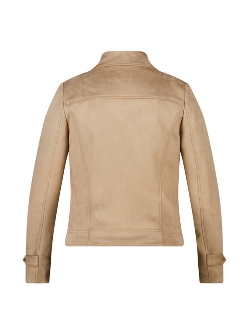 MS MODE Manteaux Veste biker en suédine - Kiabi