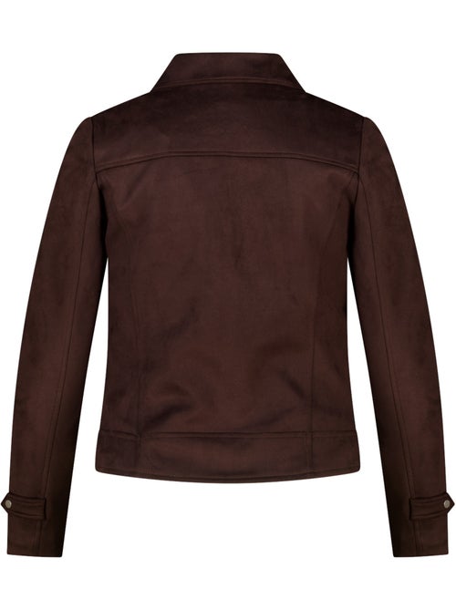 Ms Mode Manteaux veste biker en suédine - Kiabi