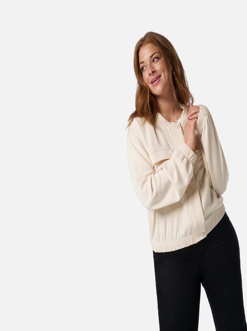 Veste Bomber Zara Bleu Marine Pour Femme - Taille M - Occasion Très Bon état