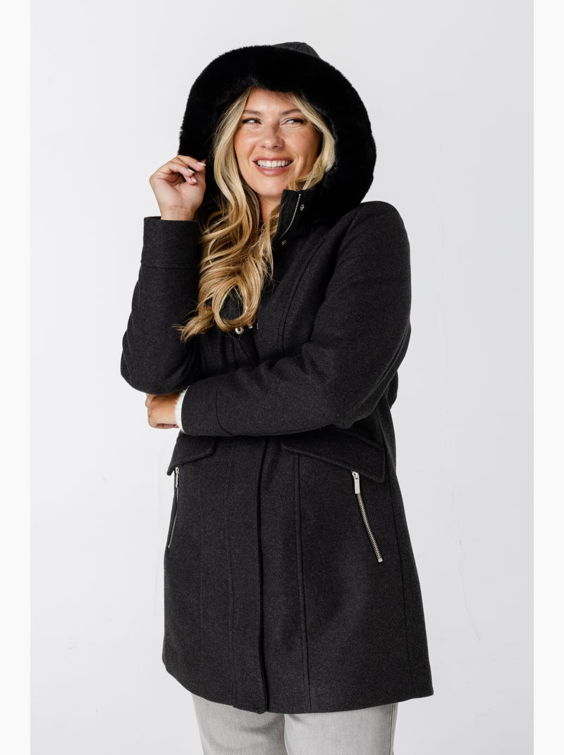 Veste Athleta Girl Taille 16 (XXL) Ice Storm - Doublée, Grise, Fermeture éclair - Occasion