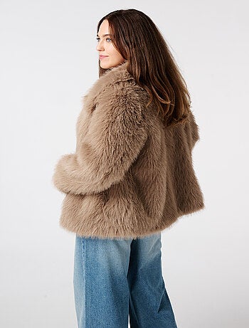 MS MODE Manteaux Veste en fausse fourrure