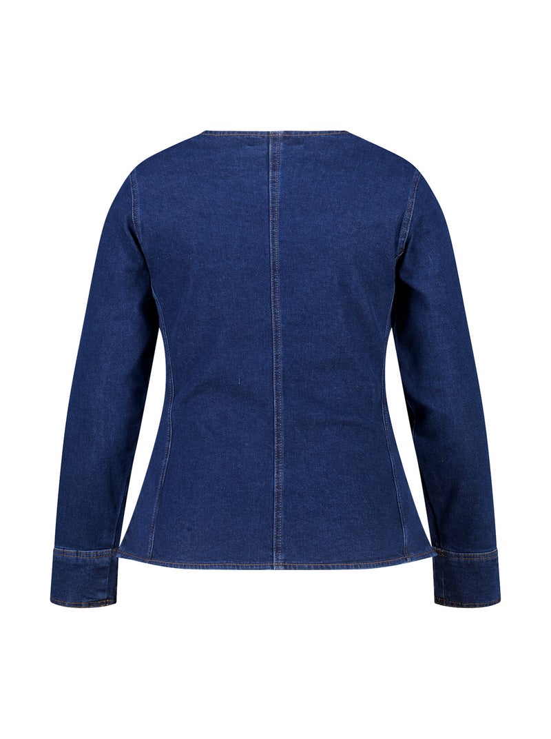 MS MODE Manteaux Veste en jean ajustée Bleu - Kiabi