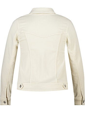 MS MODE Manteaux Veste en jean avec fermeture à boutons