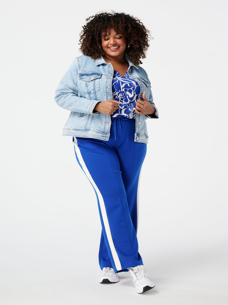 MS MODE Manteaux Veste en jean extensible Bleu denim - Kiabi