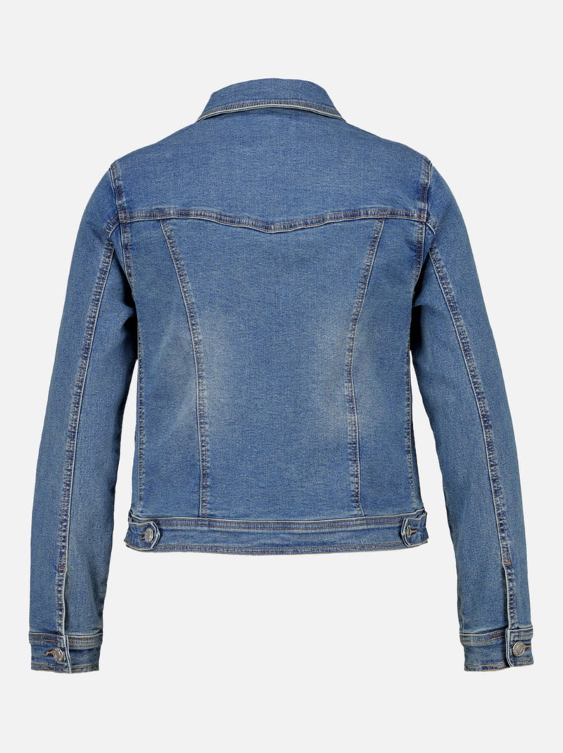 MS MODE Manteaux Veste en jean extensible Bleu roi - Kiabi