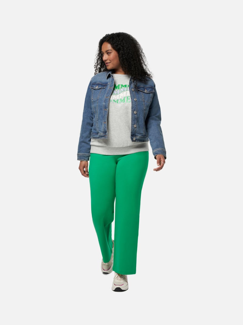 MS MODE Manteaux Veste en jean extensible Bleu roi - Kiabi