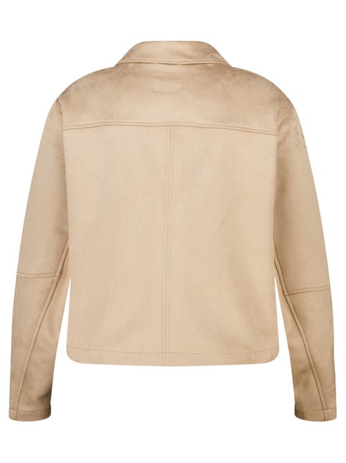 MS MODE Manteaux Veste en suédine avec fermeture à boutons - Kiabi