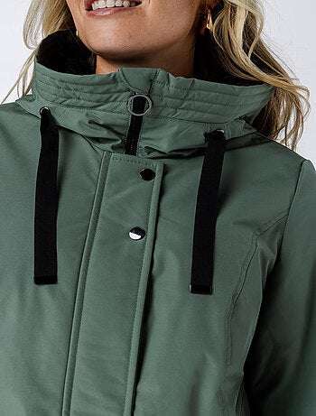 MS MODE Manteaux Veste imperméable avec capuche