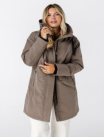 MS MODE Manteaux Veste imperméable avec capuche