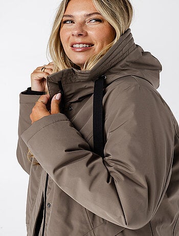 MS MODE Manteaux Veste imperméable avec capuche