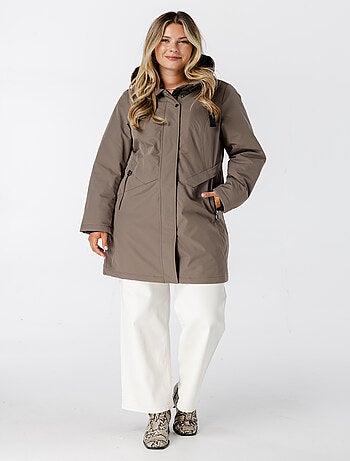 MS MODE Manteaux Veste imperméable avec capuche
