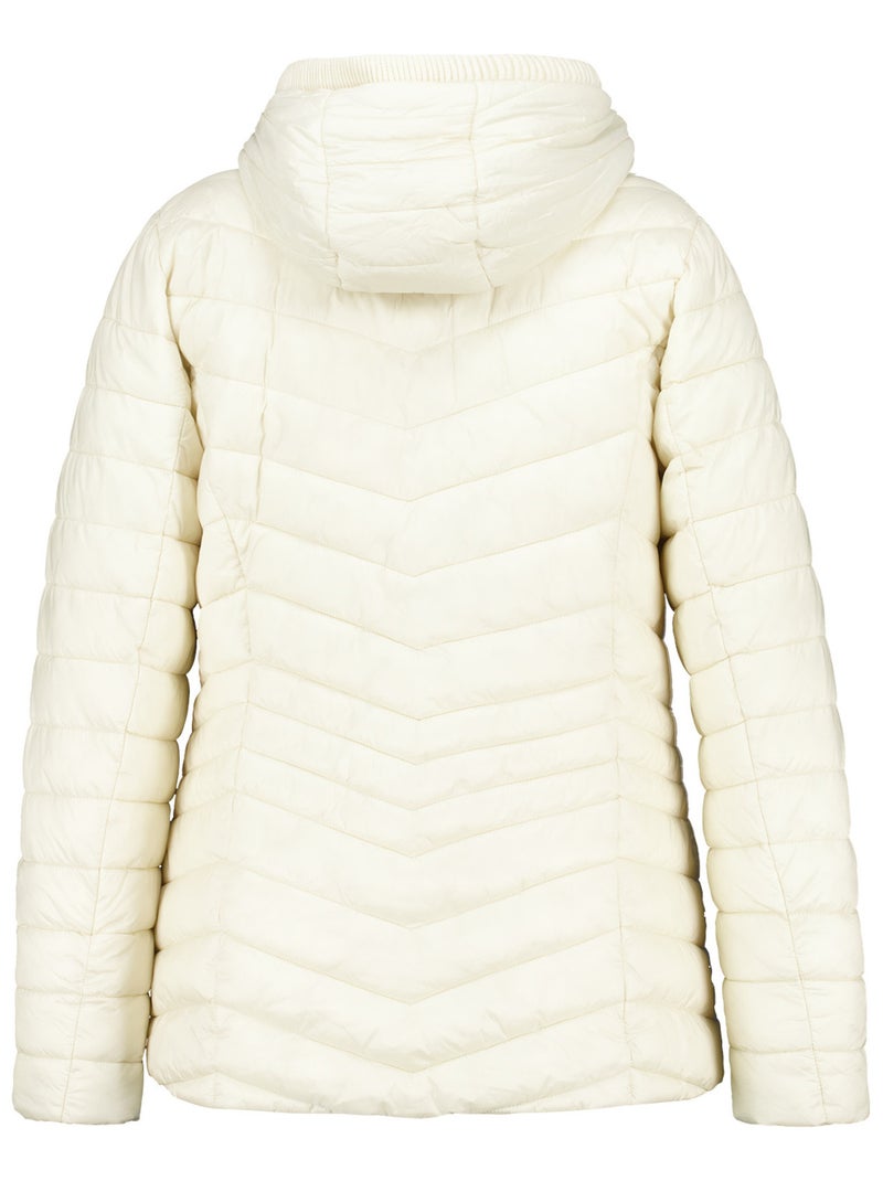MS MODE Manteaux Veste matelassée à capuche Blanc - Kiabi