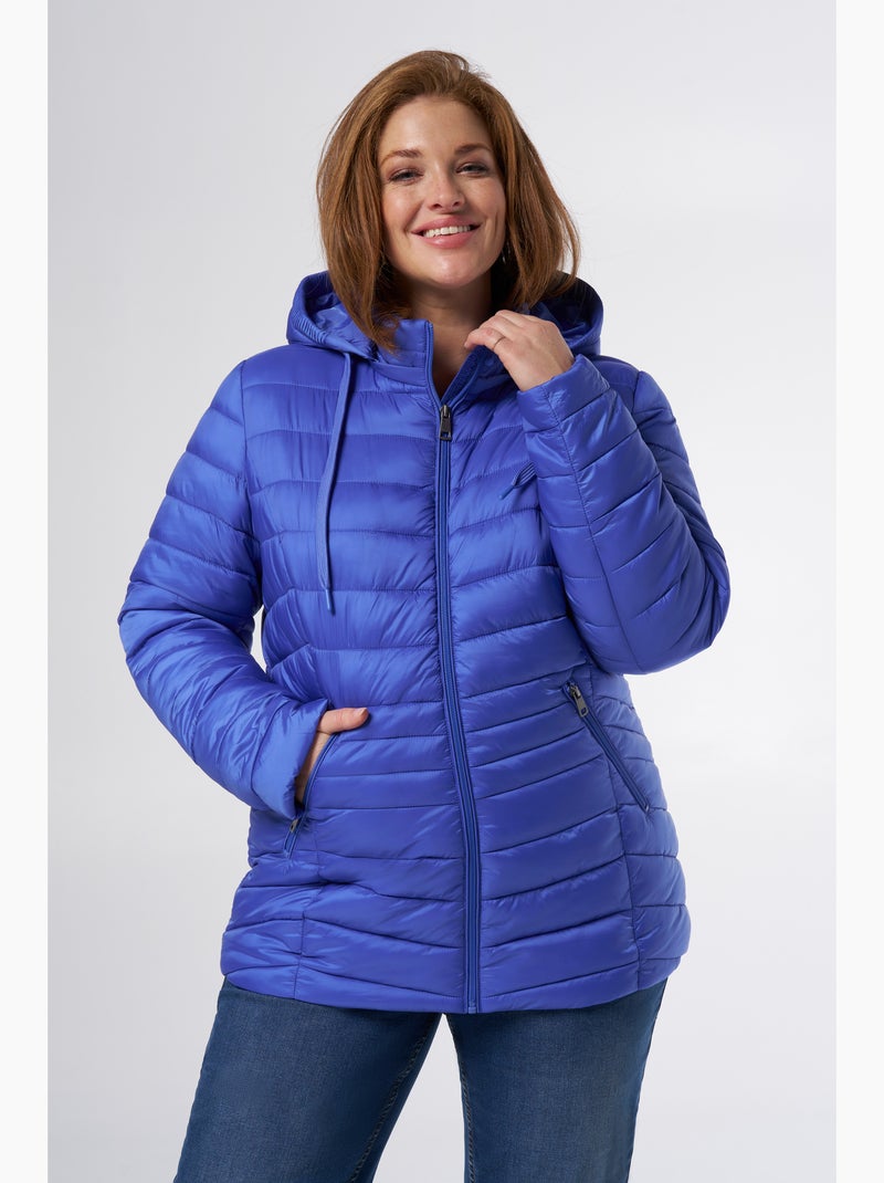 MS MODE Manteaux Veste matelassée à capuche Bleu - Kiabi